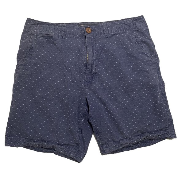 American Eagle Shorts Men’s Size 34x6 Blue Polka Dot Flat Front‎ Preppy Classic - Picture 1 of 12